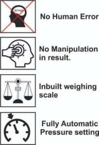 Automatic grain testing machine features including error-free operation and built-in weighing scale